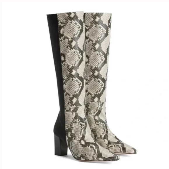 Good American The Statement mixed python boot - Picture 1 of 4